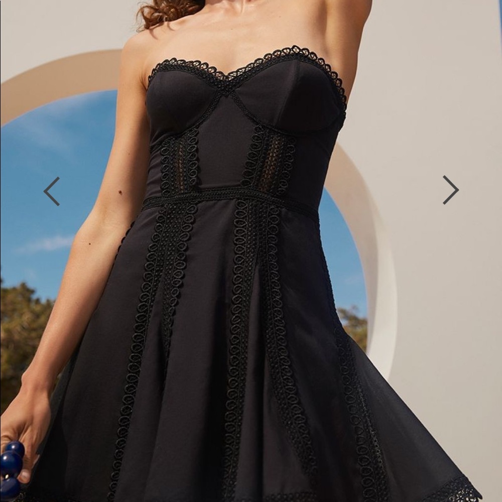Black Charo Ruiz Ava Mini Dress, M